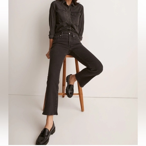Madewell Kick Out Crop Jeans in Starkey Wash size 24 NWT NJ110‎ - Picture 1 of 14